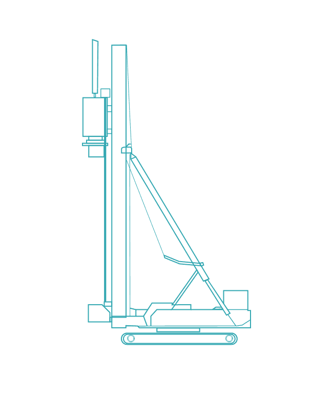三点式杭打ち機