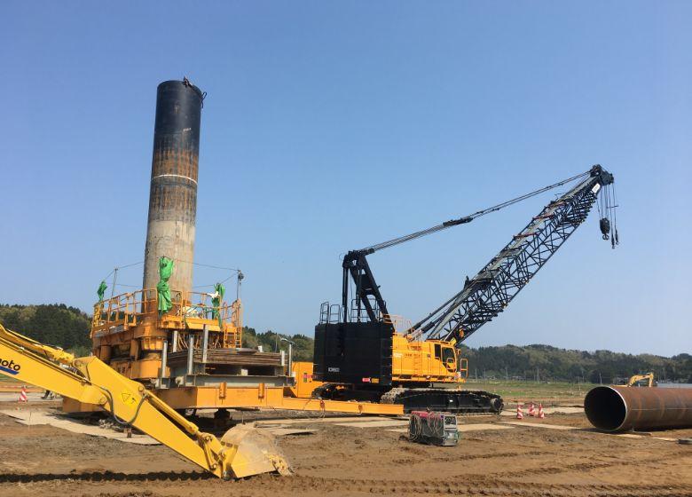 全周回転機施工